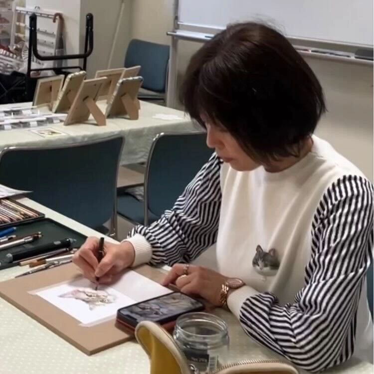 色鉛筆画 Sophia